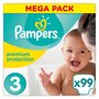 PAMPERS Pampers premium protect mega couche 4/9kg x99 taille 3