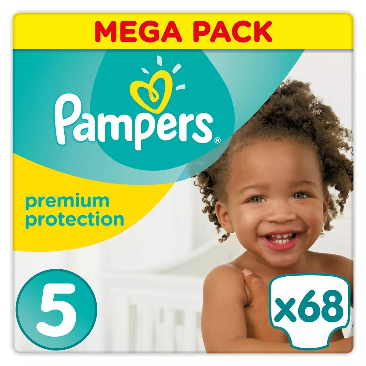PAMPERS Pampers premium protect mega couche 11/25kgx68 taille 5