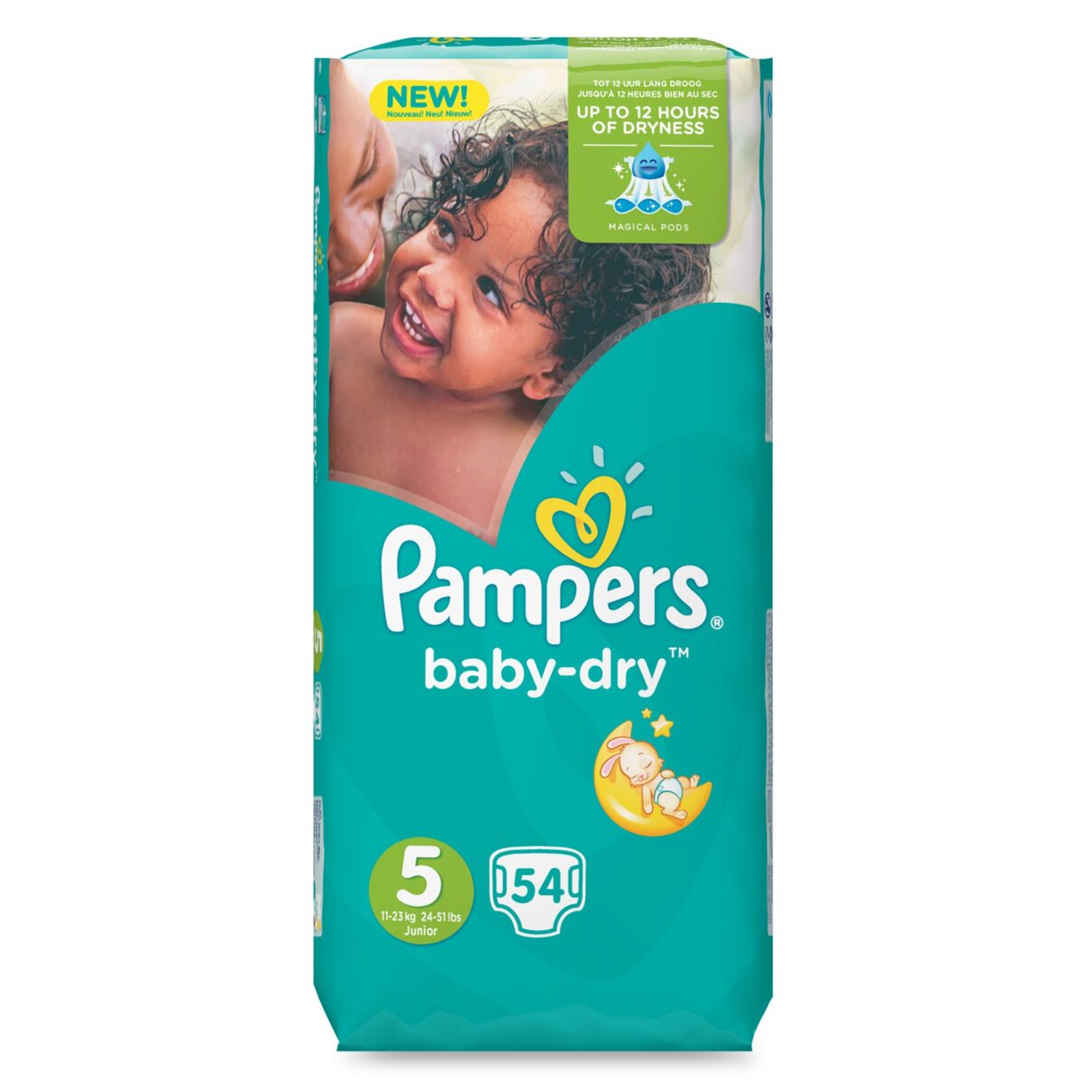 PAMPERS Pampers couches baby dry value+ 11/23kg x54 taille 5