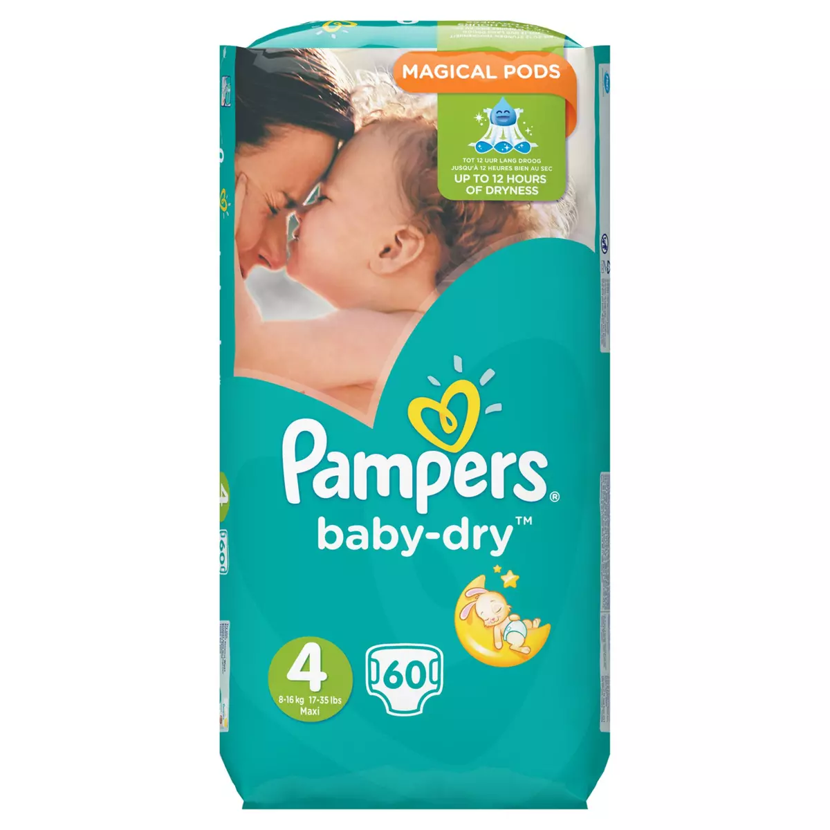 PAMPERS Pampers couches baby dry value+ 6/16kg x60 taille 4