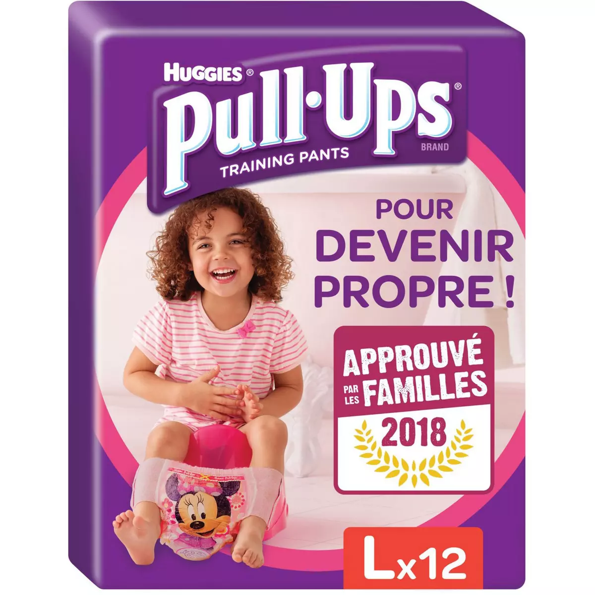 HUGGIES Huggies Pull-ups couches d'apprentissage fille taille 6 (12-23kg) x12 12 culottes