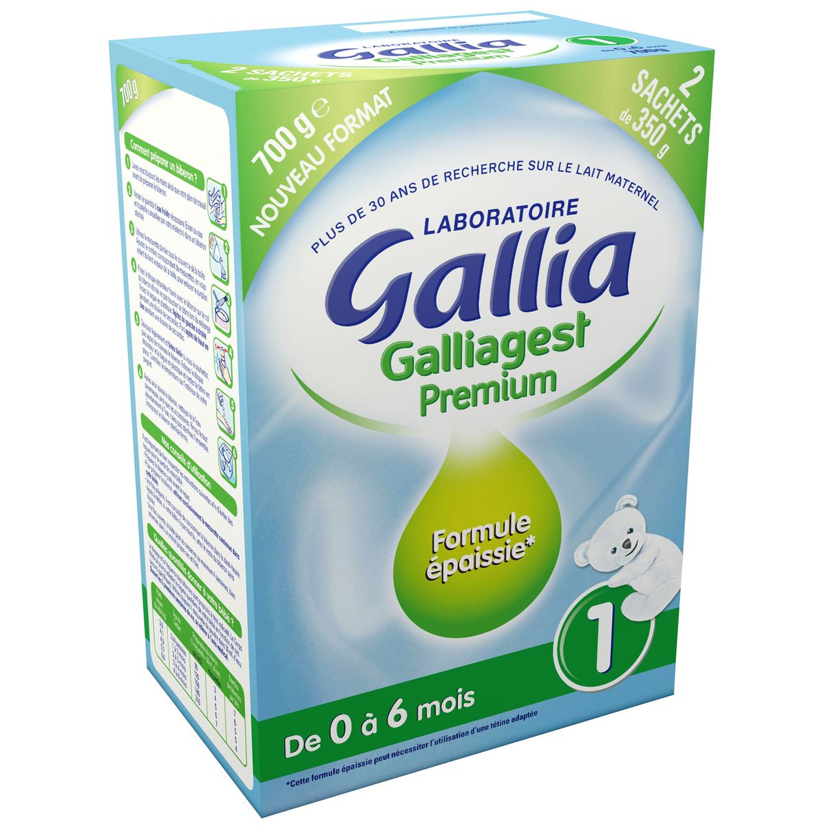 GALLIA Gallia Galliagest 1 lait 1er âge épaissi en poudre dès la naissance 700g 700g