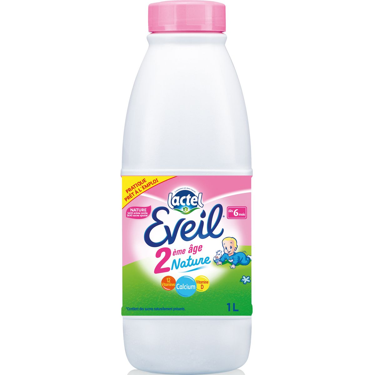 LACTEL Lactel Eveil nature 2ème âge sans arôme 1l de 10 à 36mois