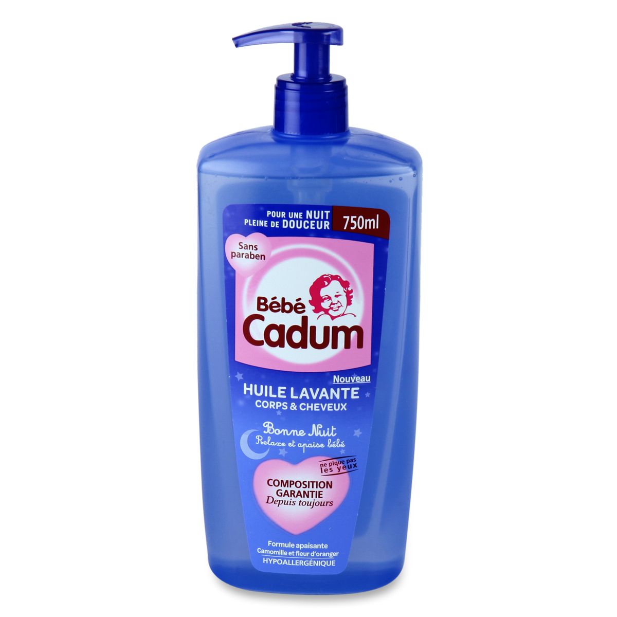 BEBE CADUM Bébé Cadum bonne nuit huile de bain lavant 750ml