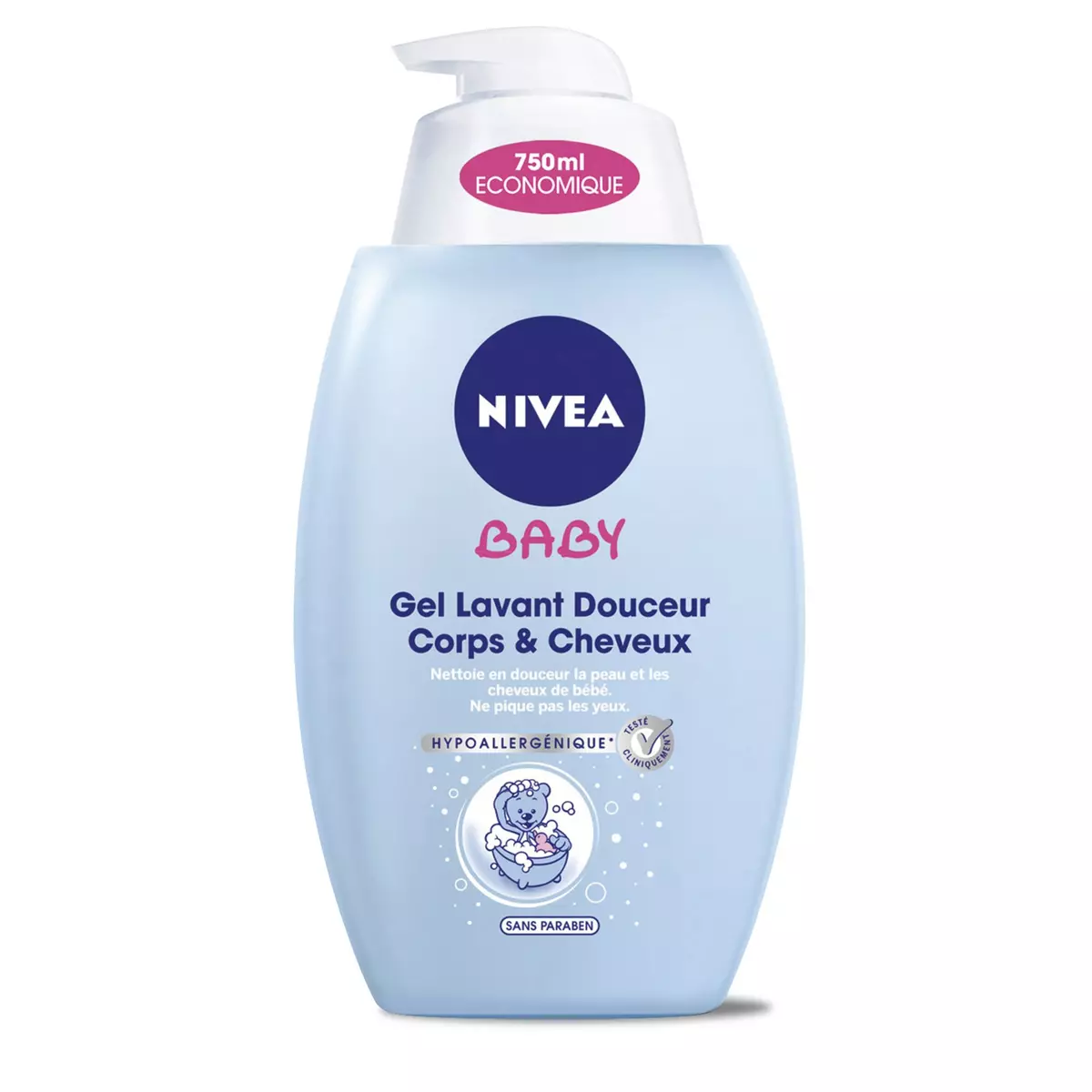 NIVEA Nivea baby gel lavant cheveux et corps flacon 750ml