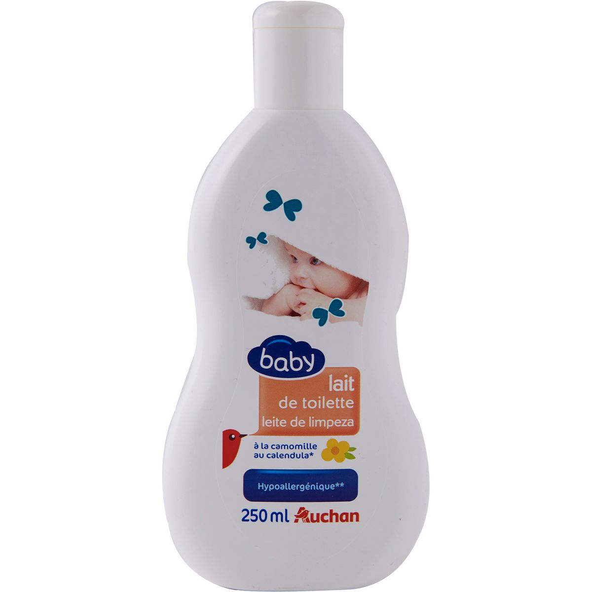 AUCHAN BABY Lait de toilette à la camomille 250ml