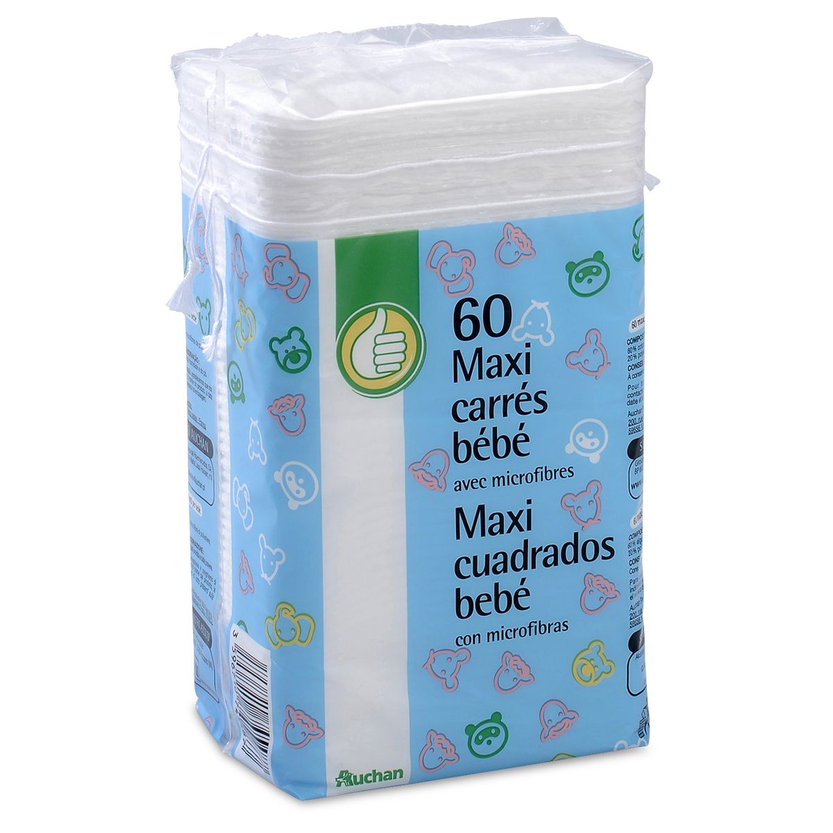 POUCE Pouce maxi carrés bébé x60