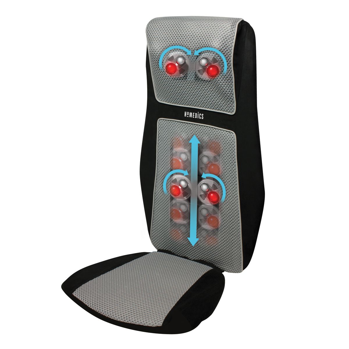 HOMEDICS Siège massant Shiatsu dos et épaules HM SBM-600H