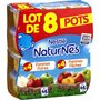 NESTLE Nestlé natures pomme poire +pomme pêches 8x130g
