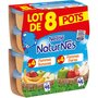 NESTLE Nestlé Naturnes pomme poire / pomme banane 8x130g dès 6mois