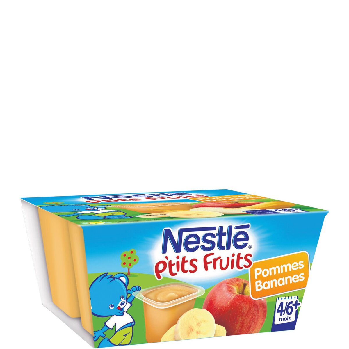 NESTLE Nestlé ptit pot pomme banane 4x100g dès 4 mois