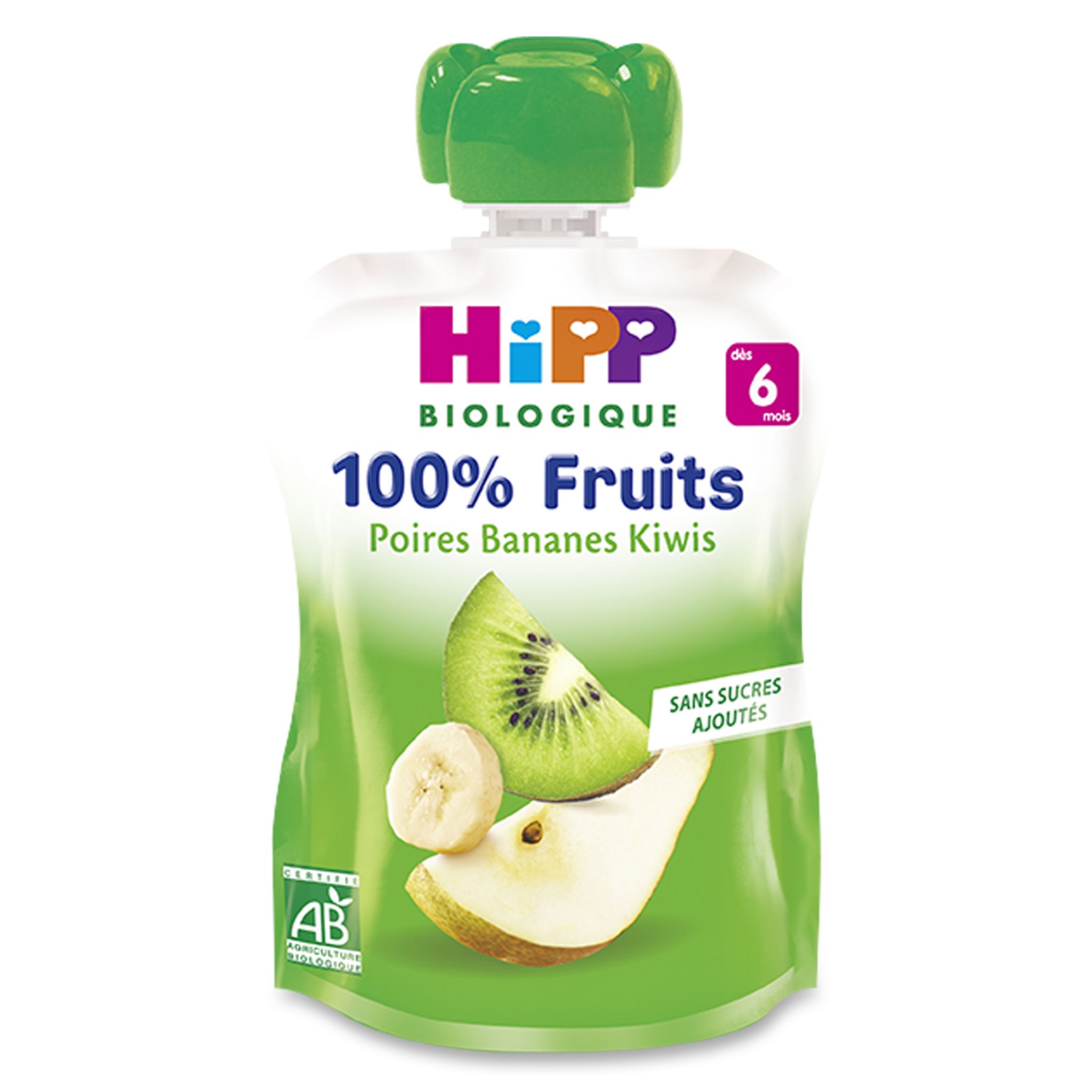 HIPP Hipp bio gourde poire banane kiwi 90g d&egrave;s 6 mois