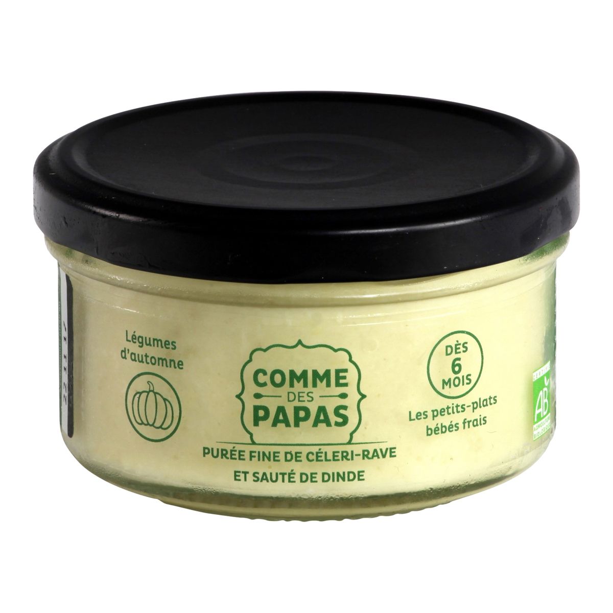 COMME DES PAPAS Comme des Papas purée fine céleri rave dinde 150g dès 6mois