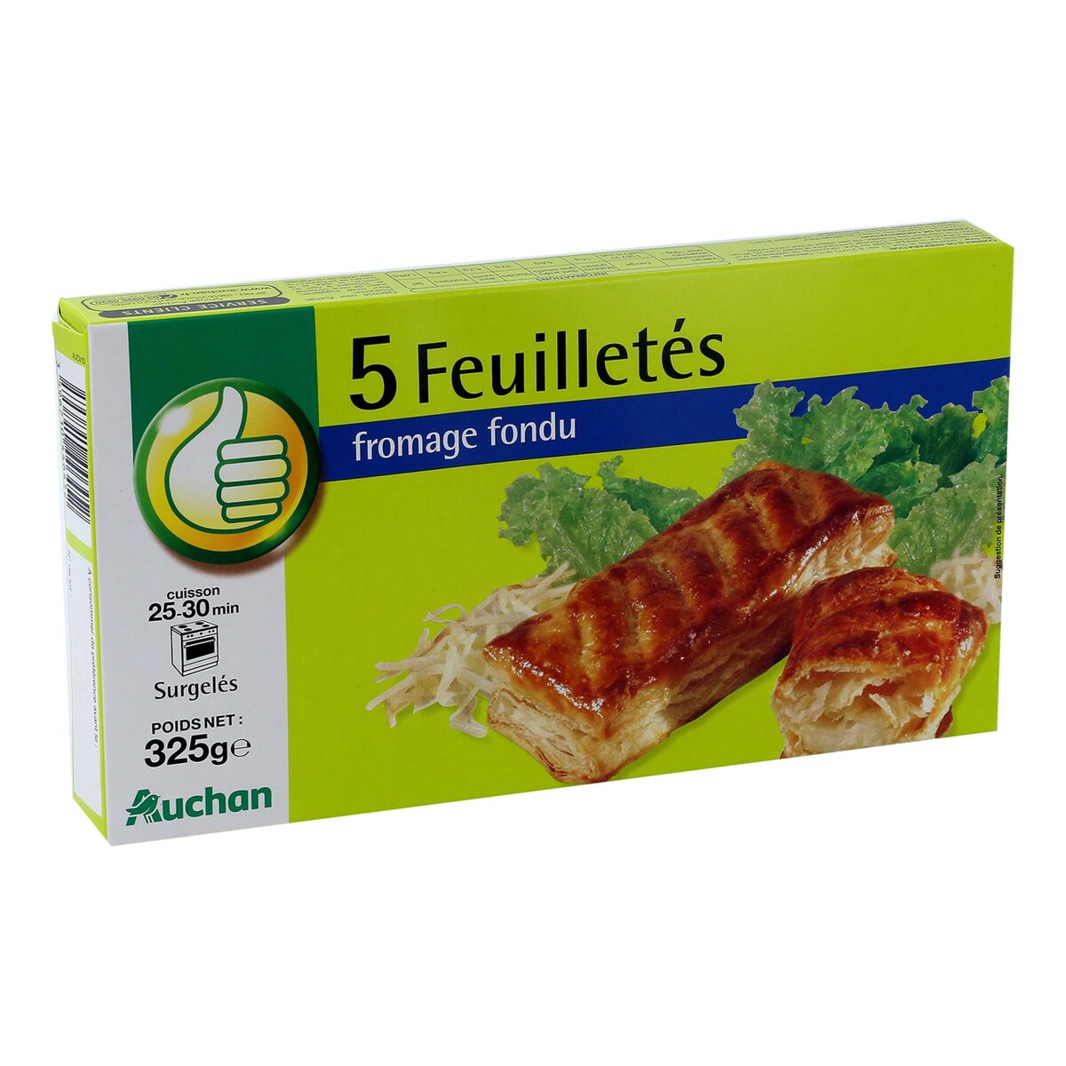 AUCHAN ESSENTIEL Auchan Essentiel Feuilleté au fromage 325g 5 pièces 325g
