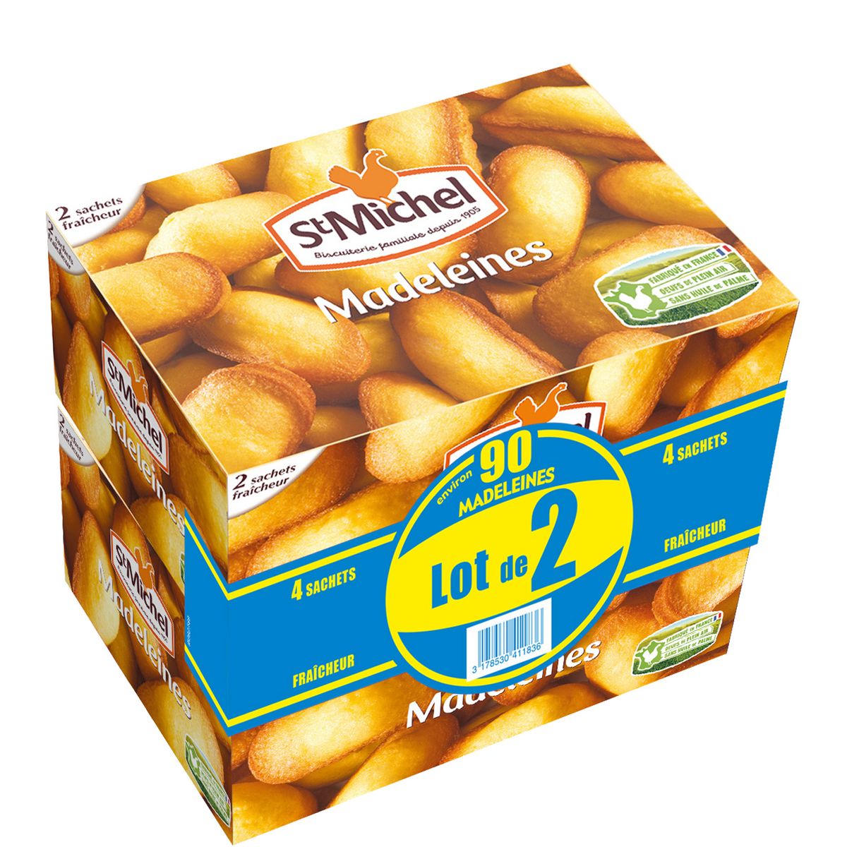 ST MICHEL Madeleines aux oeufs 2x675g