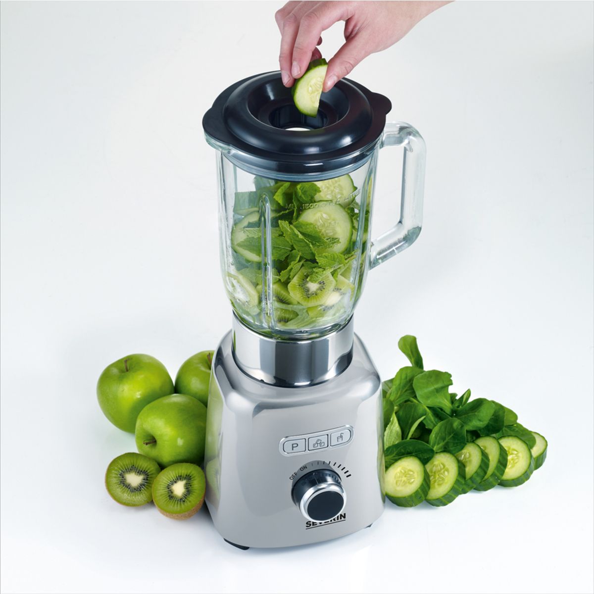 SEVERIN Blender inox poli/noir SM 3710