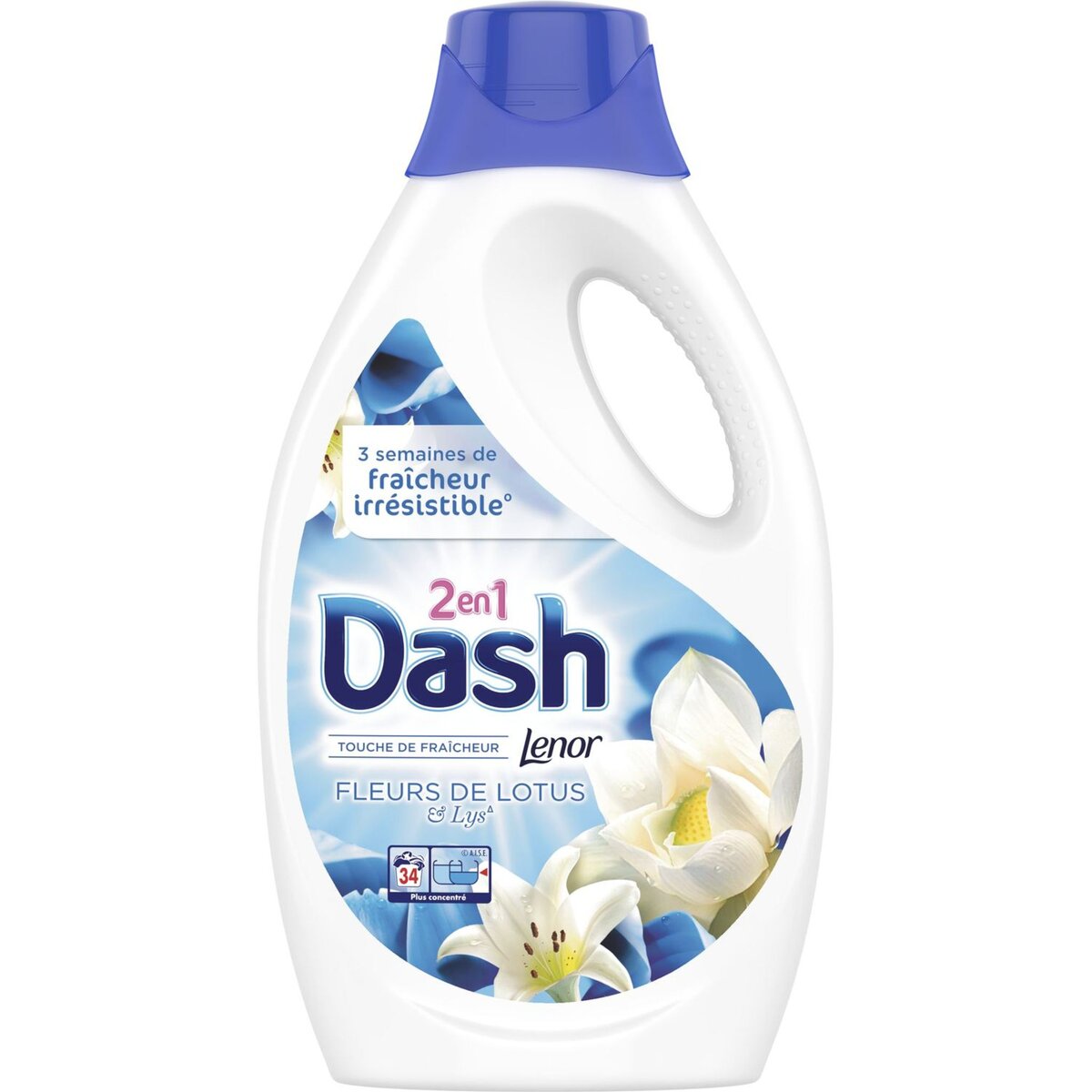 DASH Dash lessive diluée lotus 34 lavages -1,87l