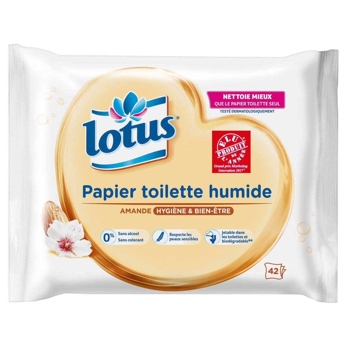 LOTUS Lotus papier toilette amande douce x42