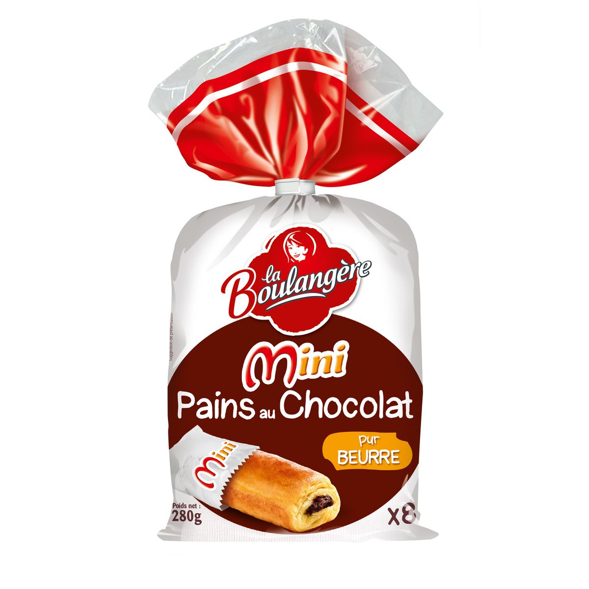 LA BOULANGERE La Boulangère pain au chocolat x8 -280g