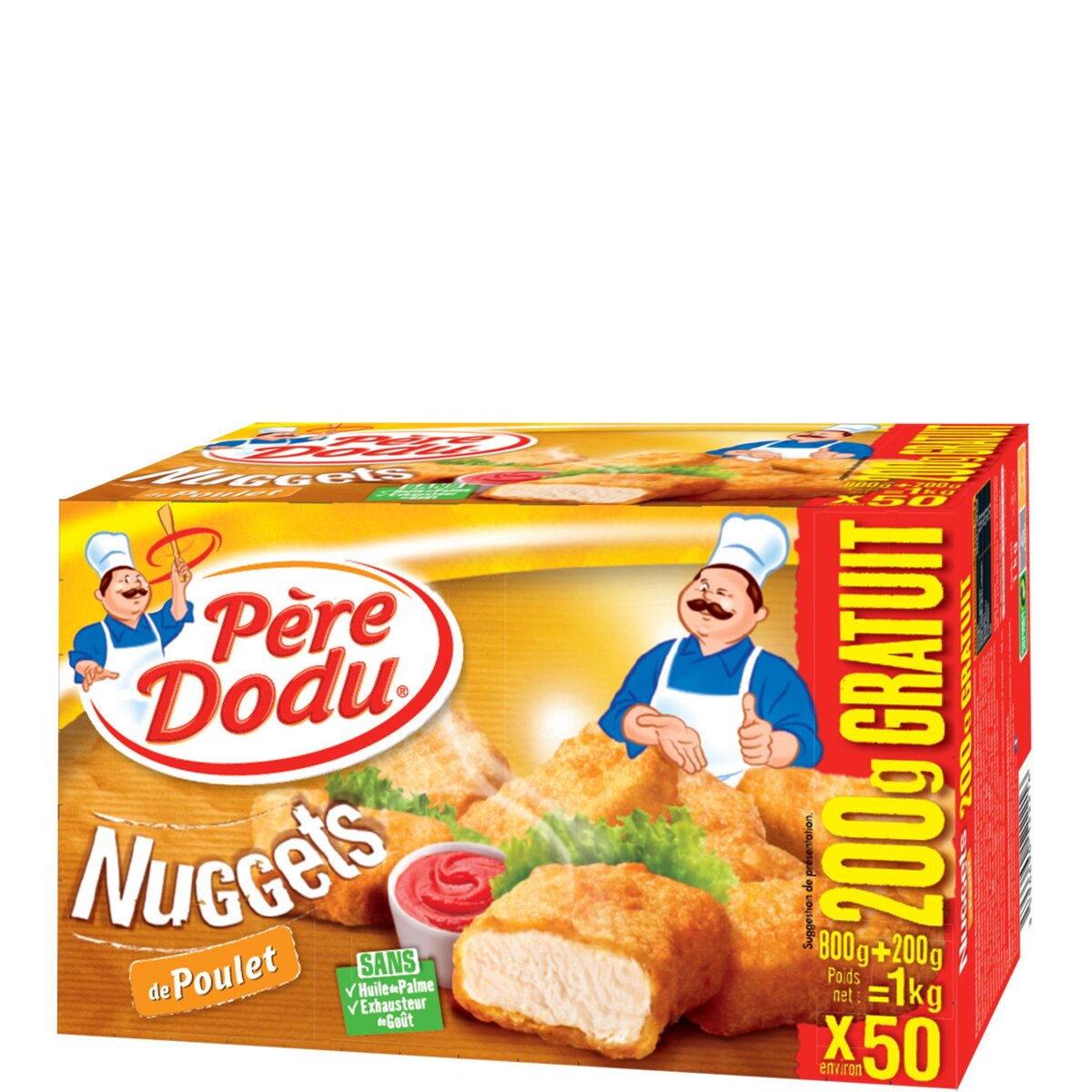 PERE DODU Père Dodu nuggets de poulet 800g +200gt