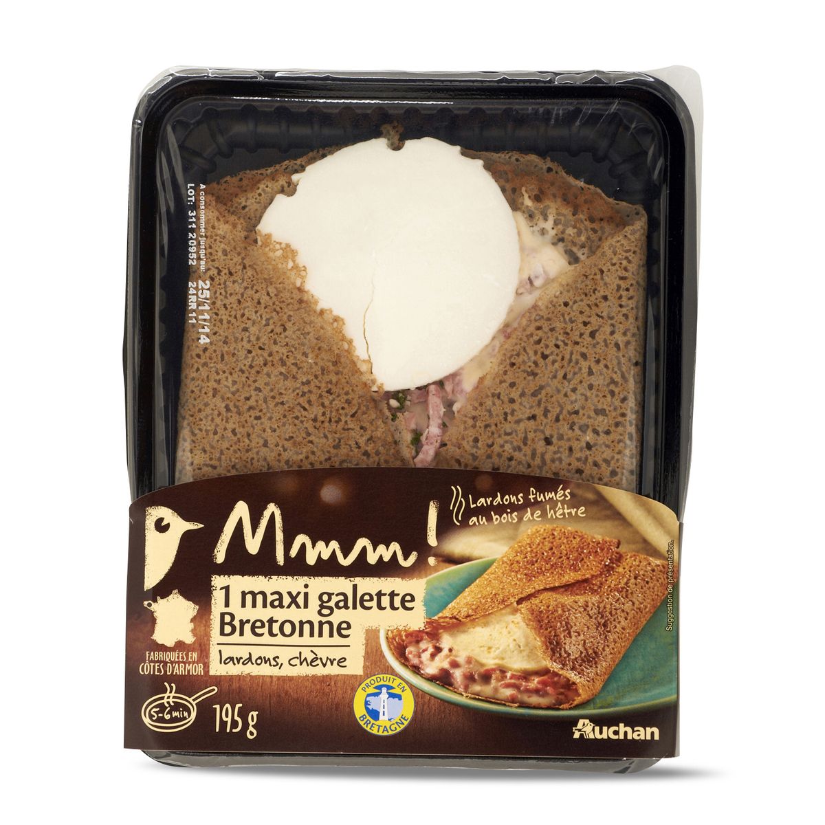AUCHAN MMM! Auchan Mmm! maxi galette chèvre 195g