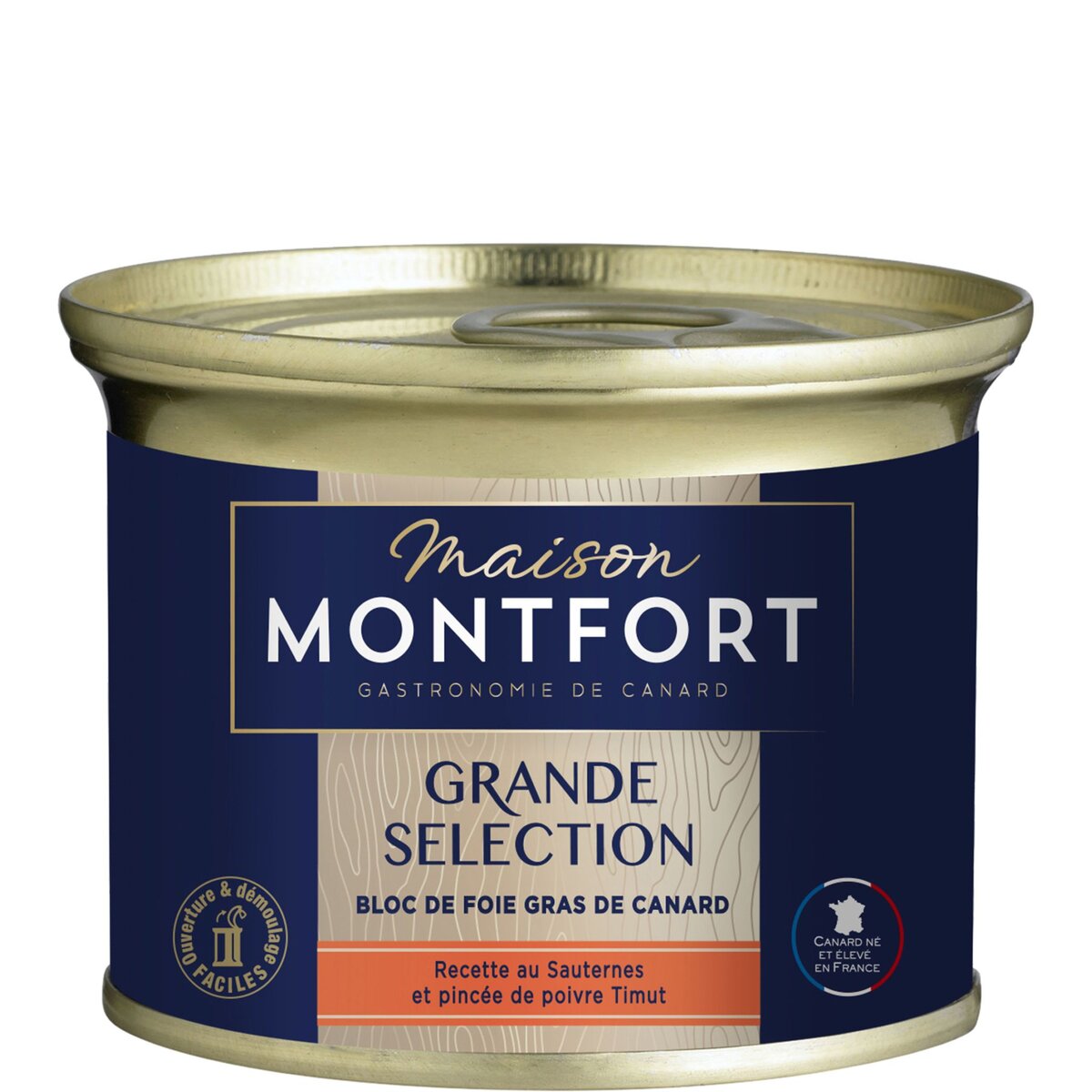 MAISON MONTFORT Foie gras de canard avec morceaux au sauterne 140g
