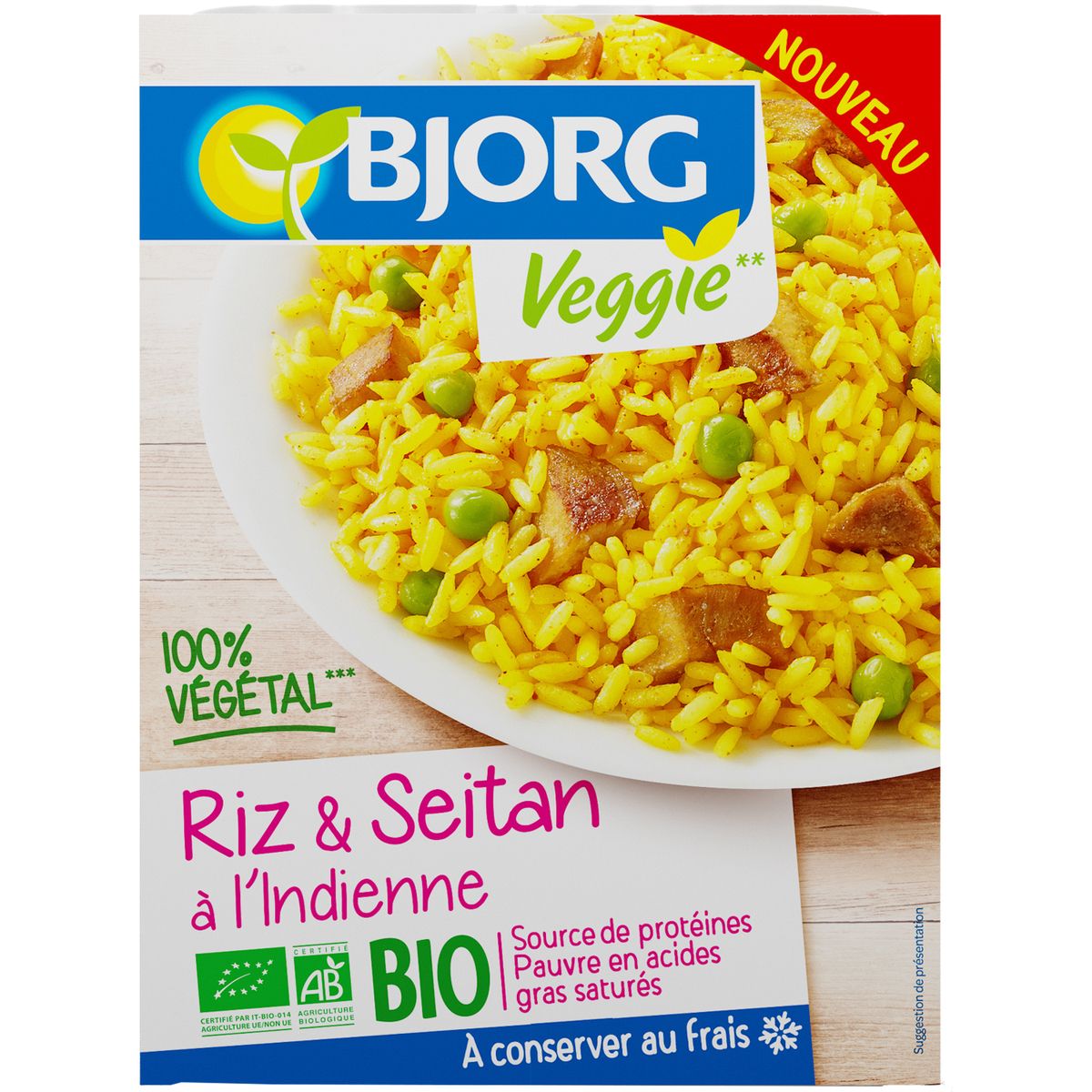 BJORG Bjorg riz seitan indien bio 250g