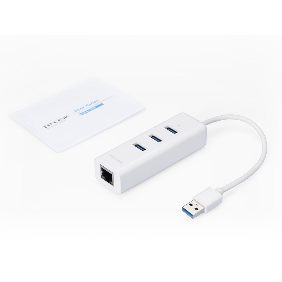TP-LINK Adaptateur USB 2 en 1 Hub USB 3.0 et Port Gigabit Ethernet