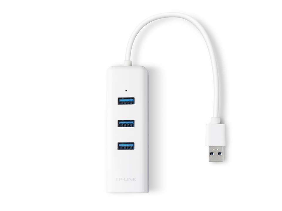 Voir la diapositive 3 : TP-LINK Adaptateur USB 2 en 1 Hub USB 3.0 et Port Gigabit Ethernet