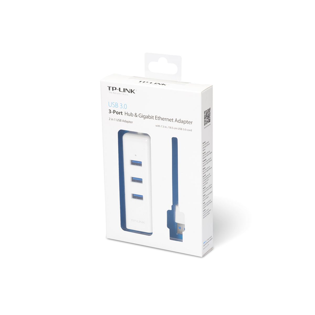 TP-LINK Adaptateur USB 2 en 1 Hub USB 3.0 et Port Gigabit Ethernet
