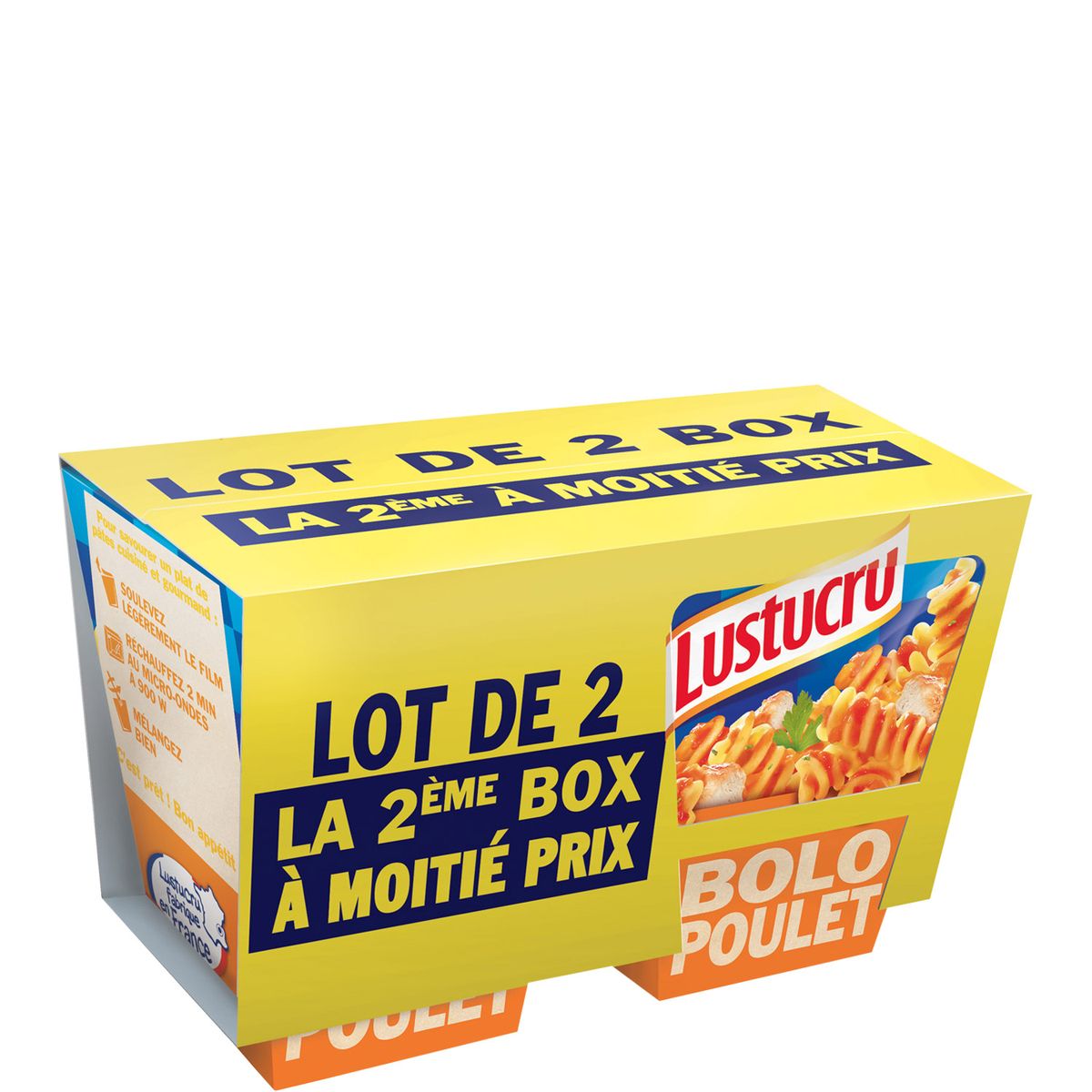 LUSTUCRU Box fusilli bolognaise 2x360g