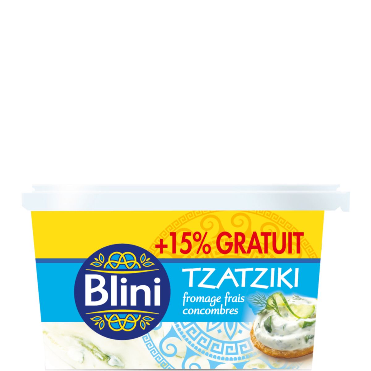 BLINI Blini tzatziki au fromage frais 230g dont 15% offert