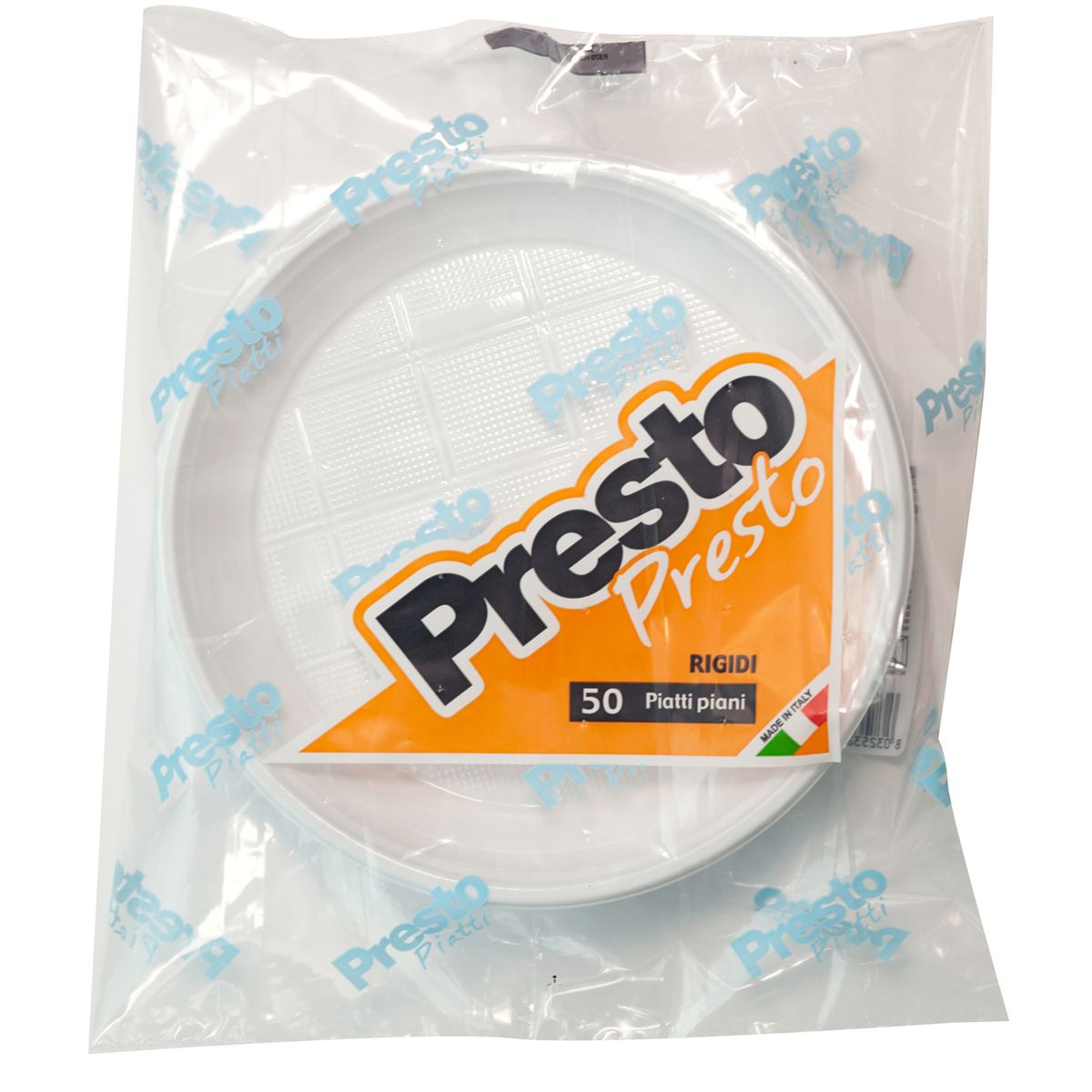 assiette plate blanche en plastique x50