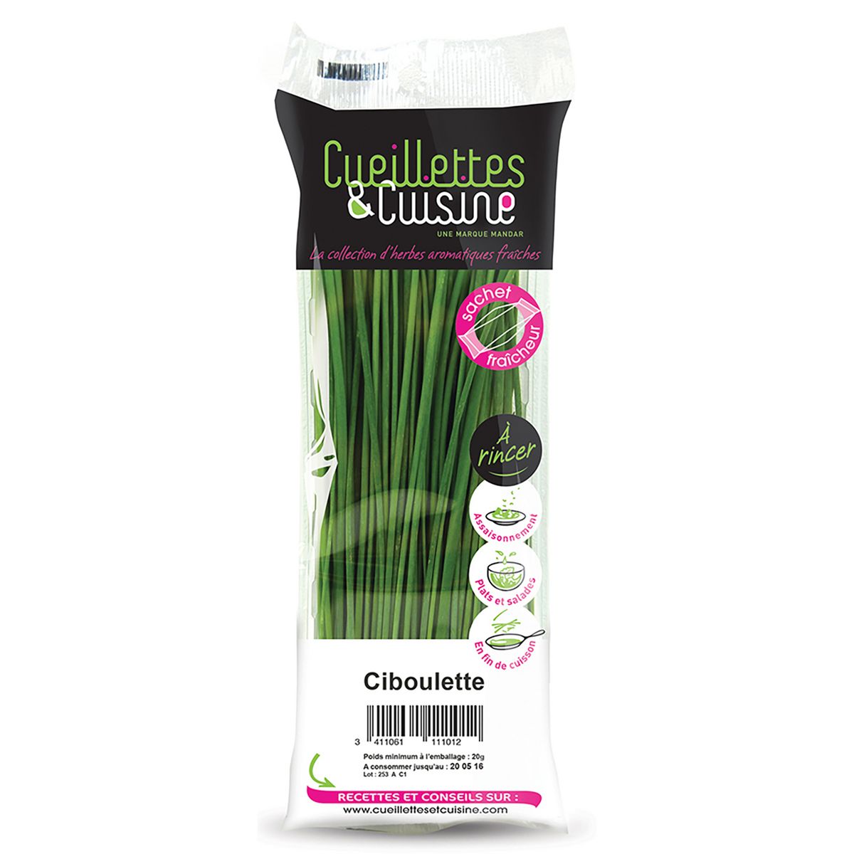 CUEILLETTE & CUISINE Ciboulette déjà lavée 11g