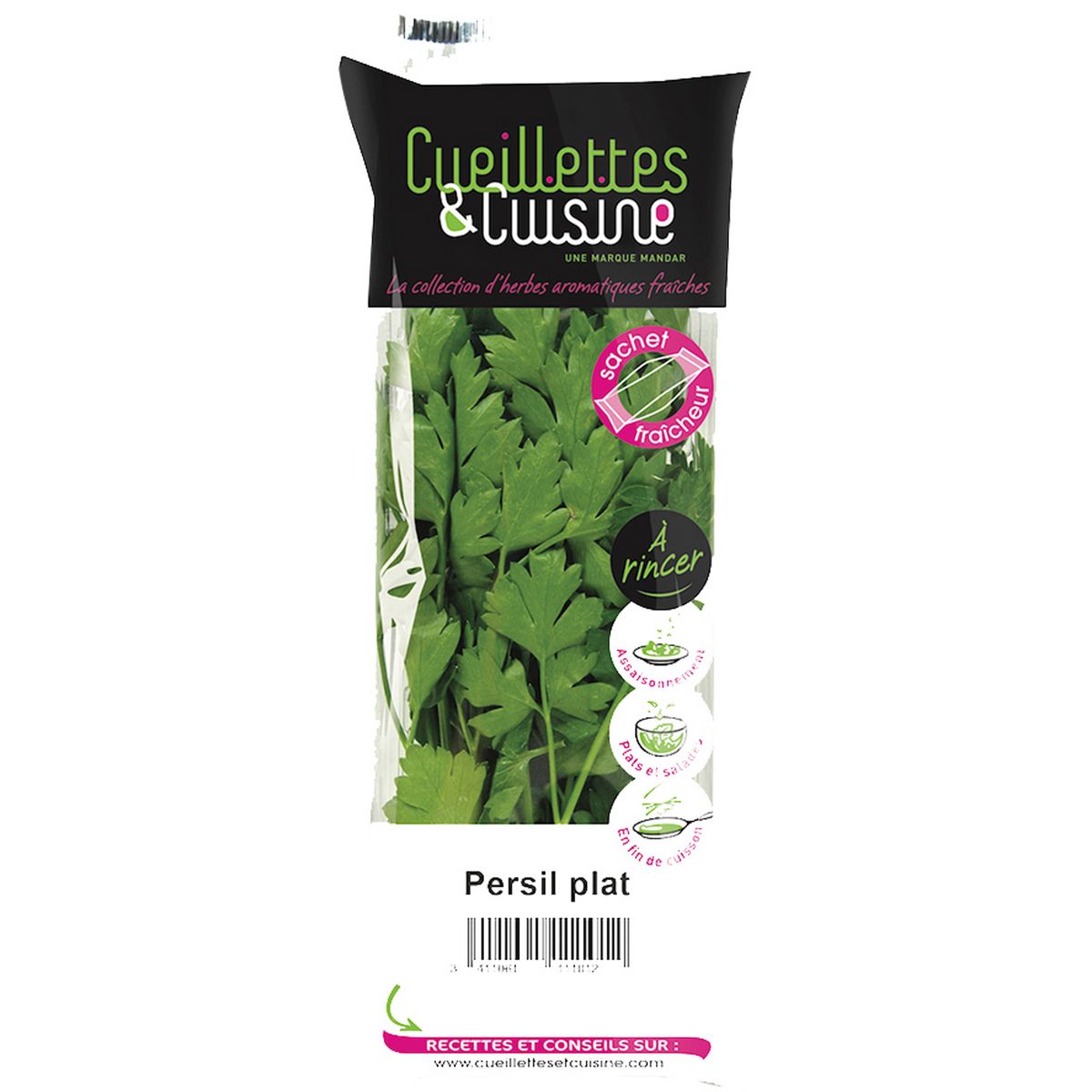 CUEILLETTE & CUISINE Persil plat déjà lavé 11g