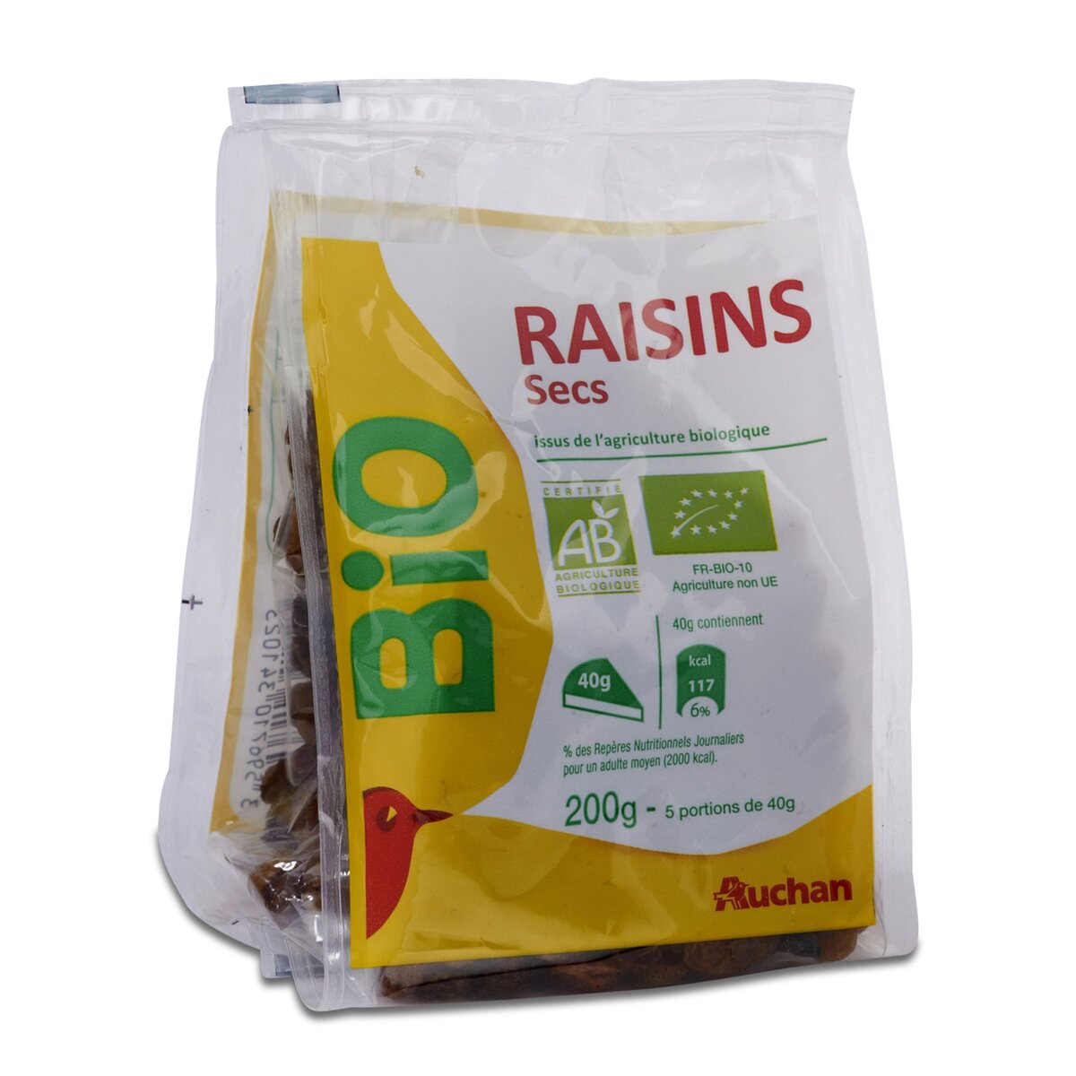 AUCHAN Auchan raisins bio 200g