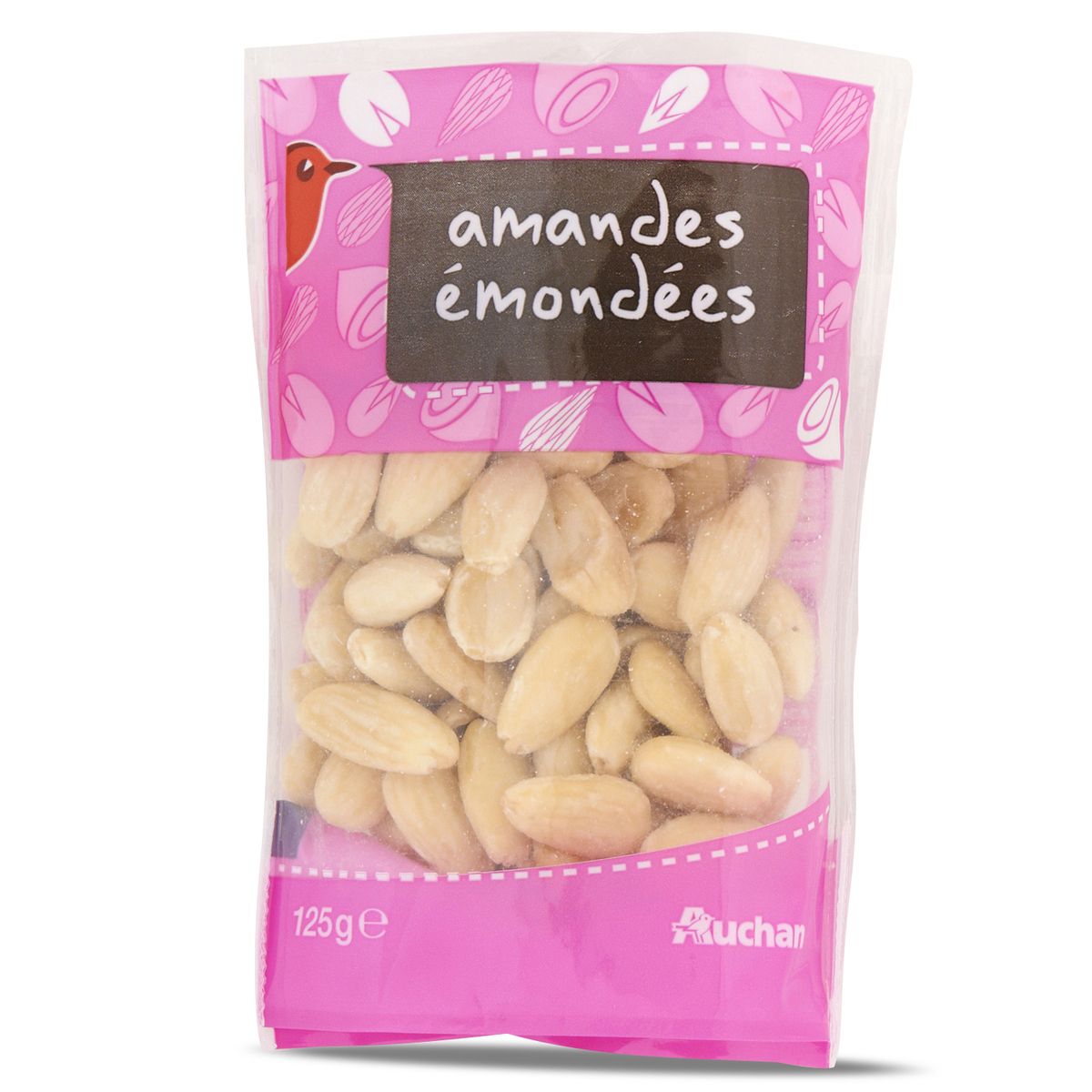 AUCHAN Auchan amande émondée 125g