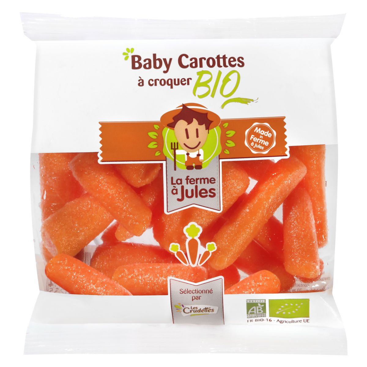 LES CRUDETTES Baby carotte bio 150g
