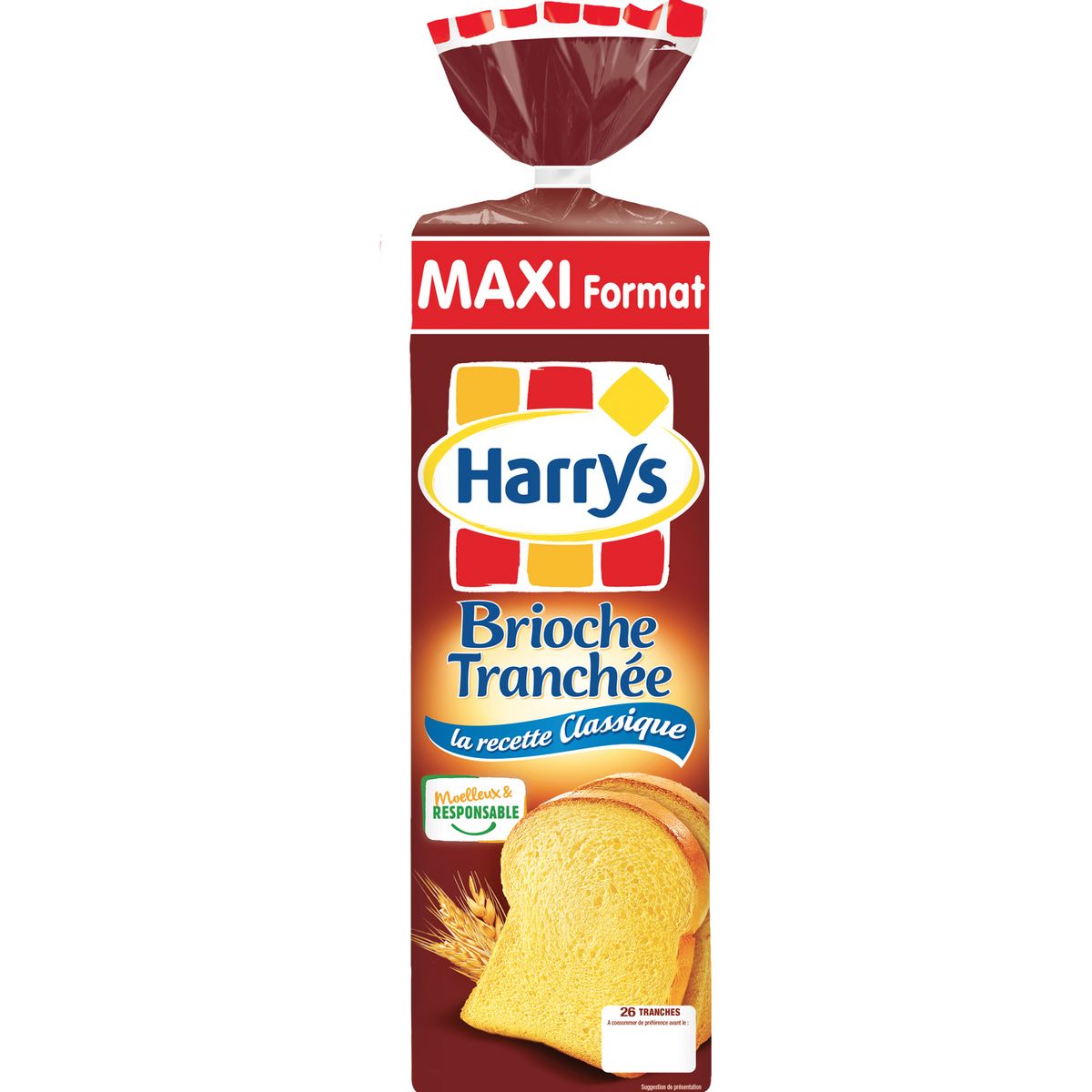 HARRYS Brioche tranchée 700g
