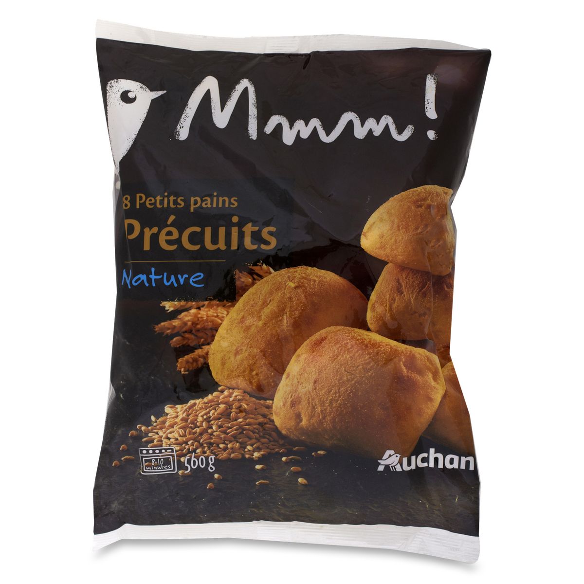 MMM! Mmm! petit pain nature précuit x8 -560g