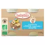 BABYBIO Babybio crème fruit biscuit 2x130g dès6mois