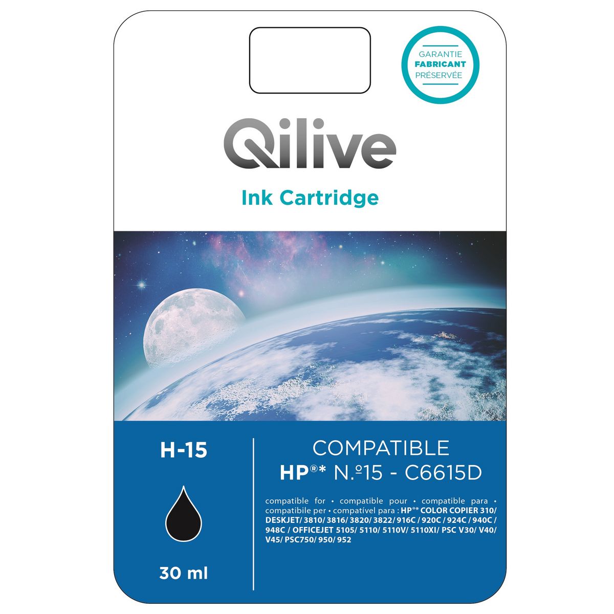 QILIVE Cartouche Noir H-15