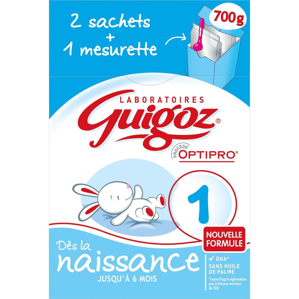 GUIGOZ Guigoz 1 1er âge bag in box 2x350g de 0 à 6 mois