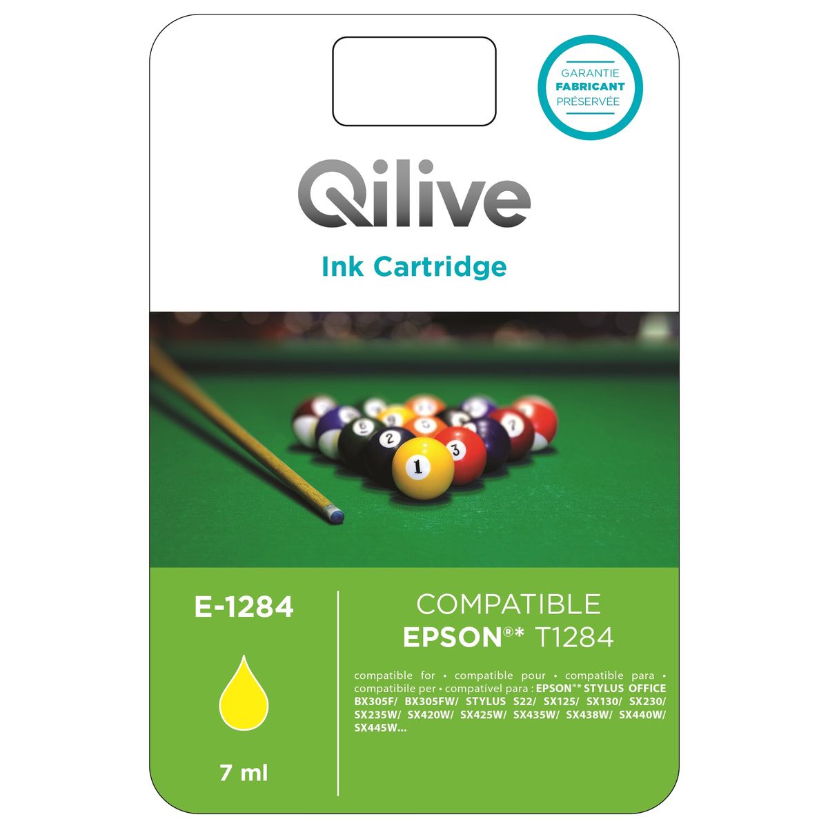 QILIVE Cartouche Jaune E-1284