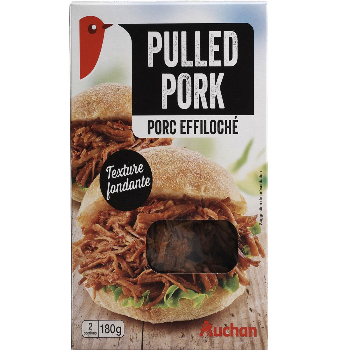 AUCHAN Auchan pulled pork 180g