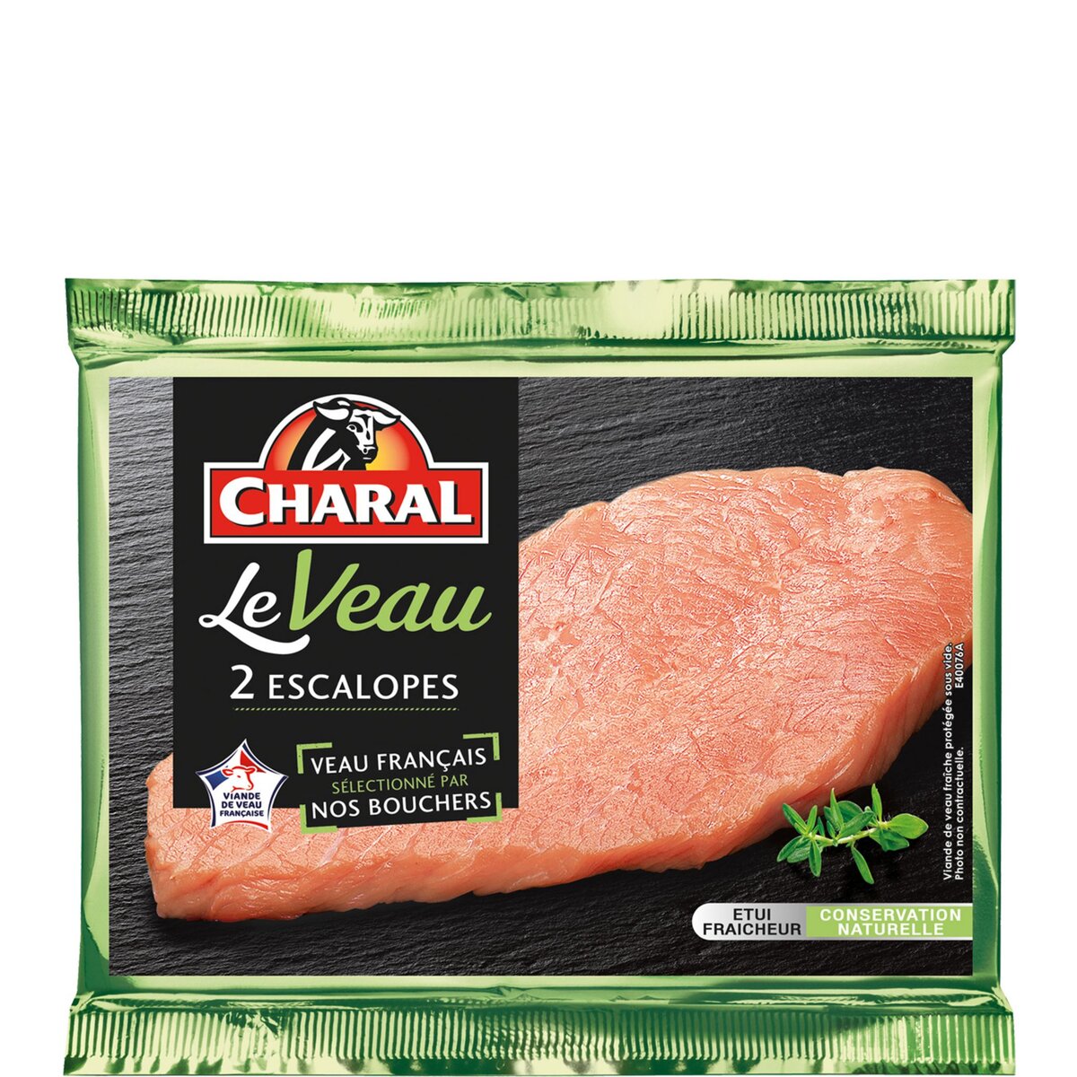 CHARAL Escalopes de veau Français 2x130g