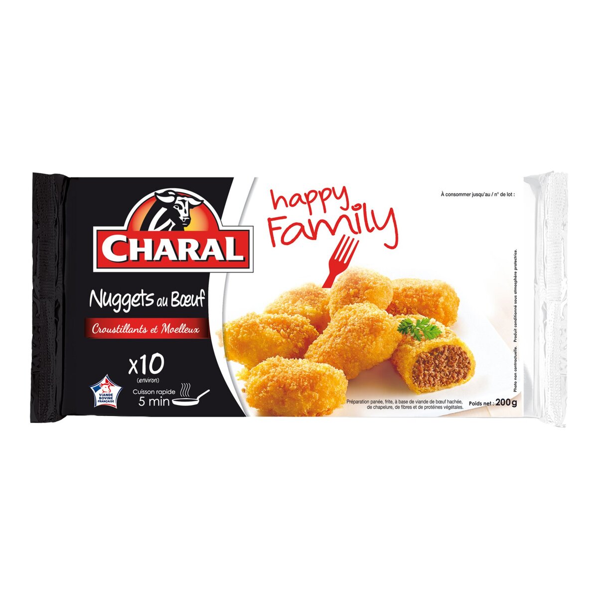 CHARAL Charal nuggets au boeuf x10 -200g