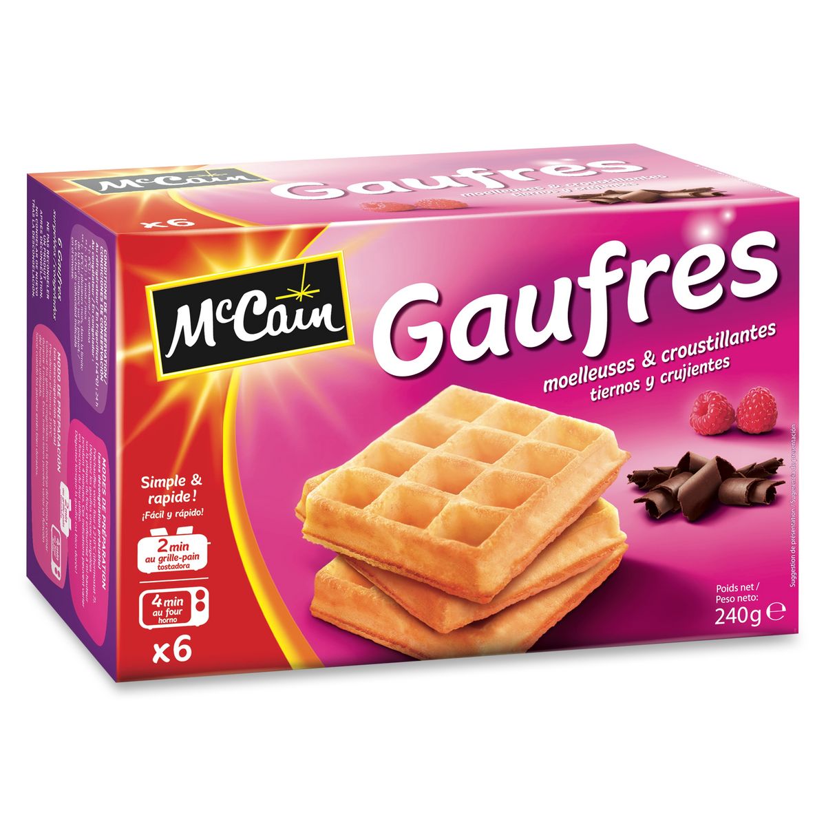 MC CAIN Mc Cain gaufres 6x40g