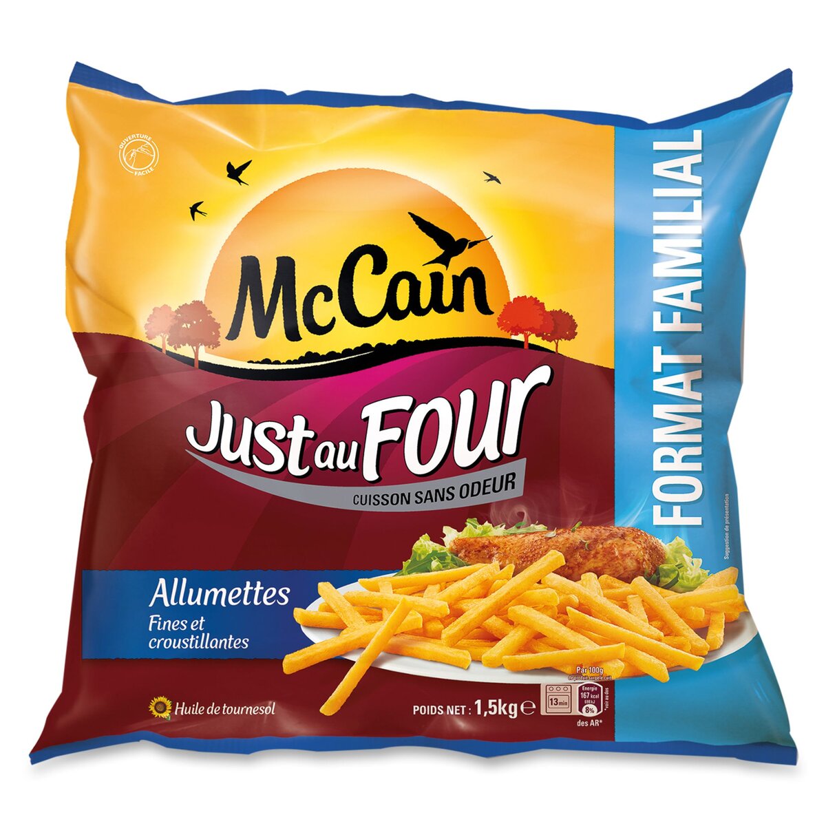 MC CAIN McCain just au four la frite allumette 1,5kg