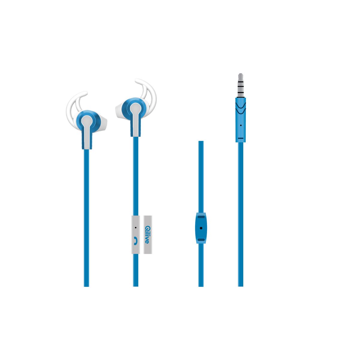 QILIVE Q1615 - Bleu - Ecouteurs
